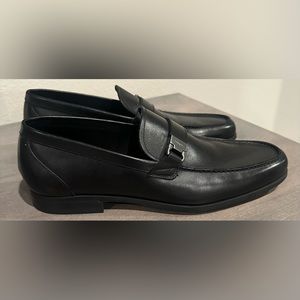 Salvatore Ferragamo Black Leather Loafer size 10